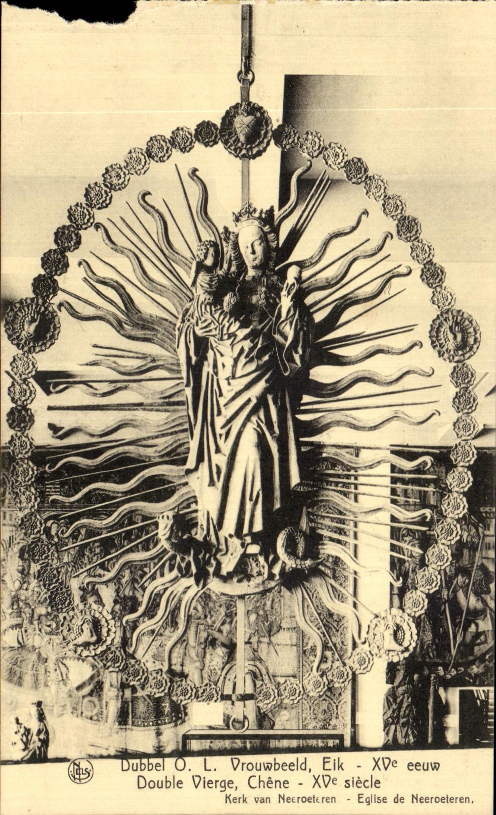 Virgen doble de CPA Amberes 1930 justos