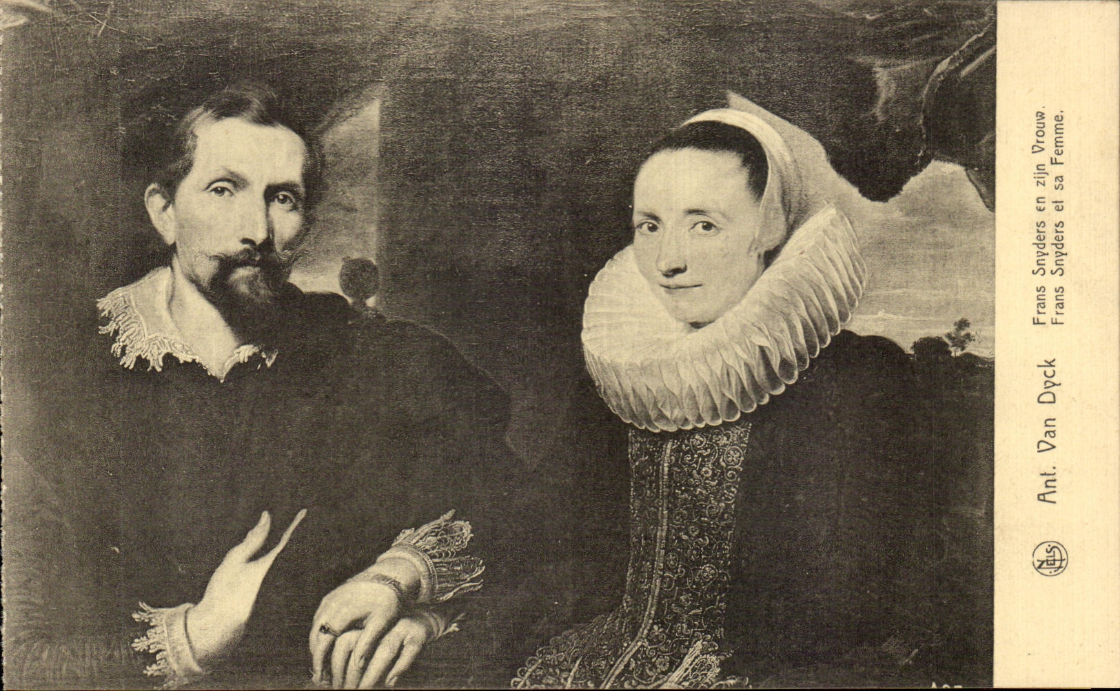 CPA Amberes justa Ant 1930 Van Dyck Francisco Snyders y su esposa