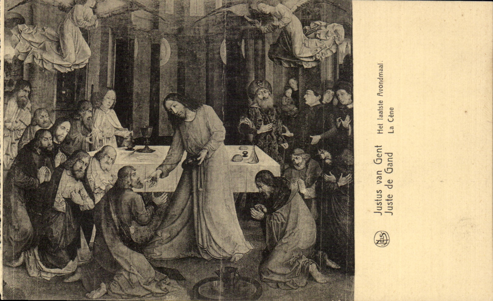 La derecha justa 1930 de Avondmaal del laatste de CPA Amberes Justus Van Race Het de Gante Cene