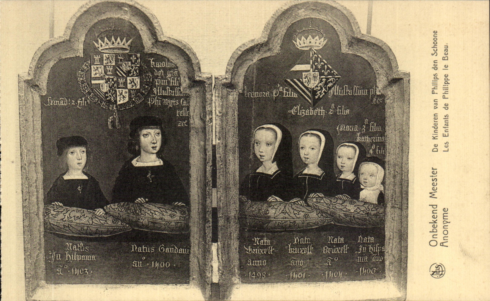 Guarida justa 1930 de Phillps de la furgoneta de CPA Amberes Onbekend Meester Anonymous De Kinderen Schoone