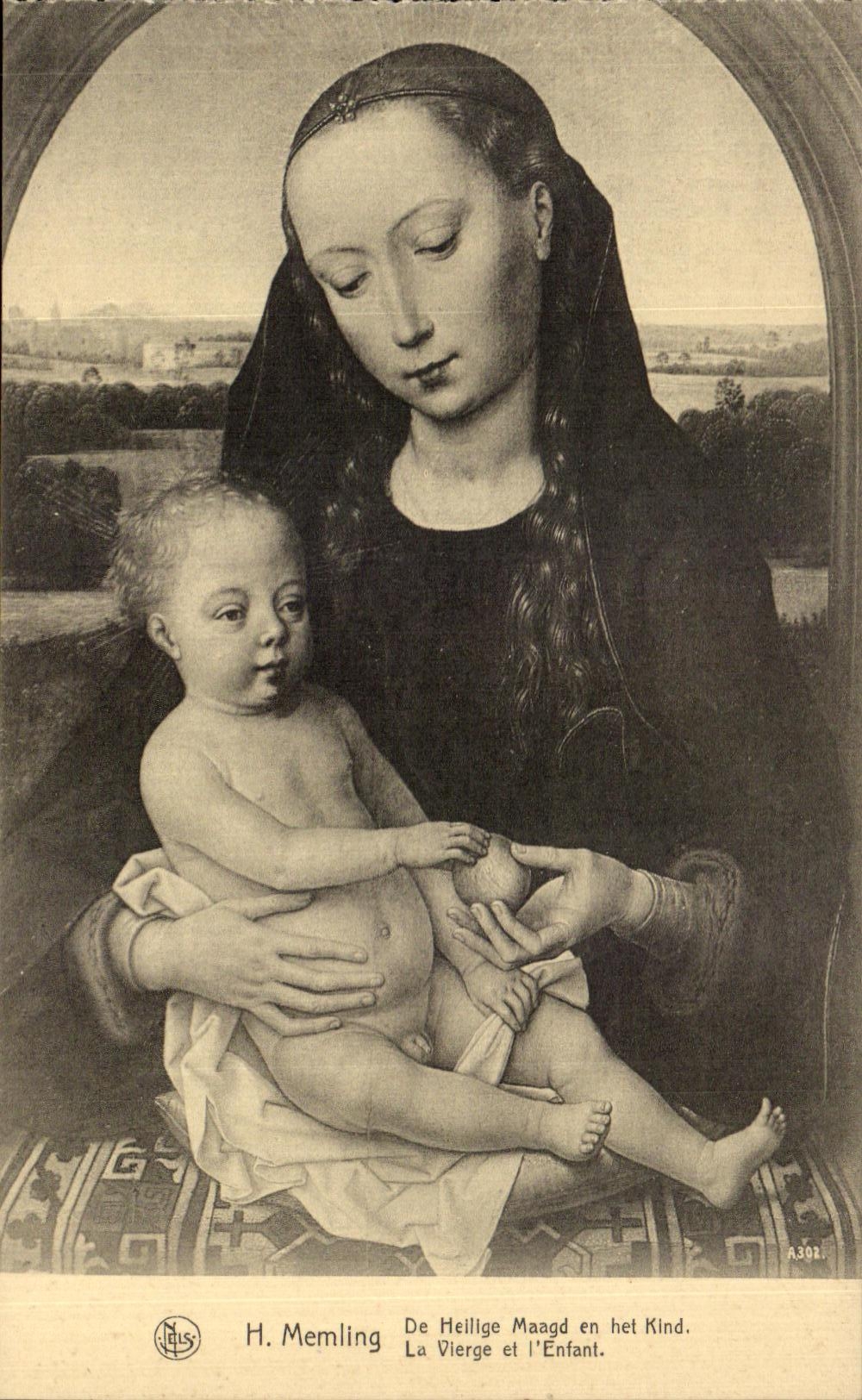 CPA Amberes justa H 1930 Memling De Heillge Maagd en clase del het la Virgen y el nino