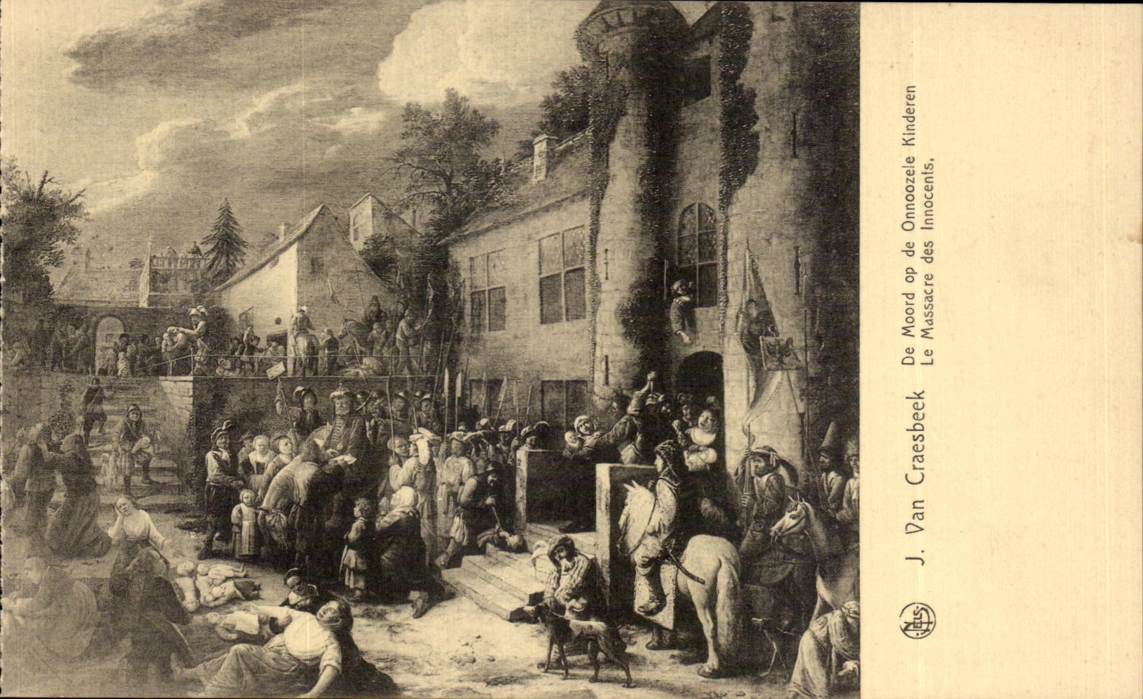 CPA Exposition Anvers 1930 J van Craesbeek De Moord op de Onnoozele Kinderen Le Massacre des Innocents