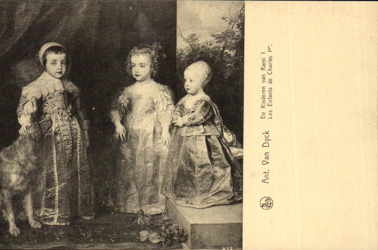 CPA Exposition Anvers 1930 Ant Van Dyck De Kinderen Van Karel l Les Entants de Chatles l er