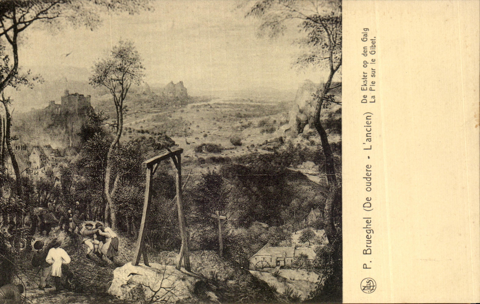 CPA Exposition Anvers 1930 P Brueghel De Ekster Op den Gaig La Pie Sur le Gibet
