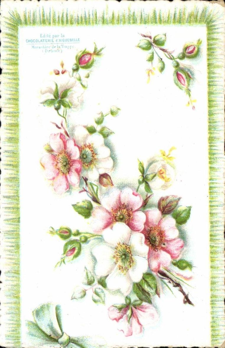 Chromo Fleurs Chocolat d'Aiguebelle Trappe