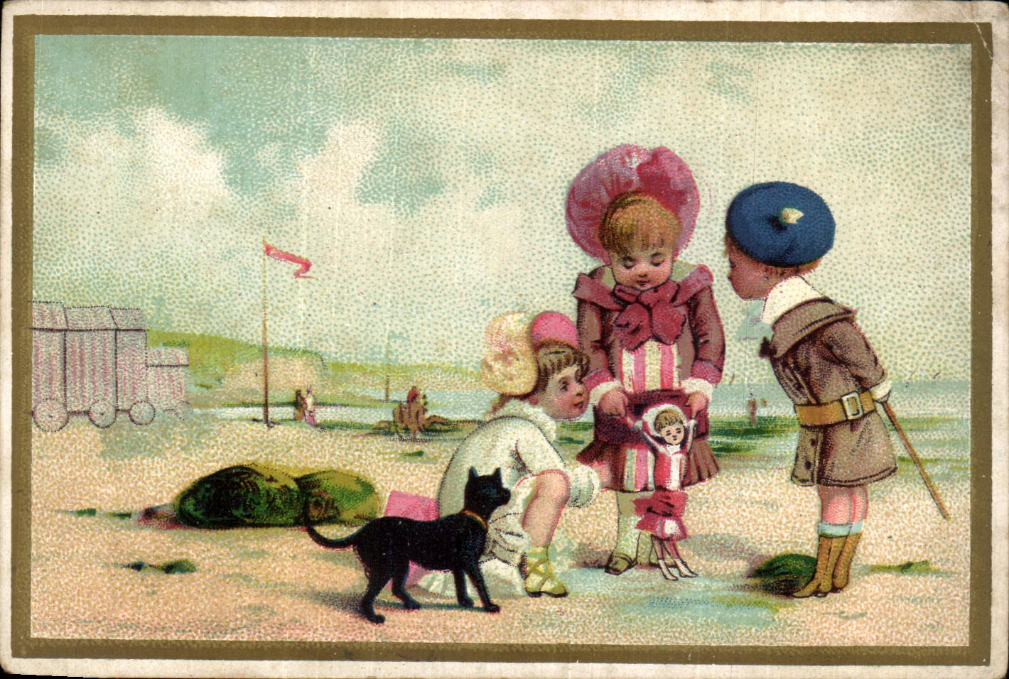 Chromo Lacings Lady of the manor For Blouses Busc Tutor Children Cat Puppet