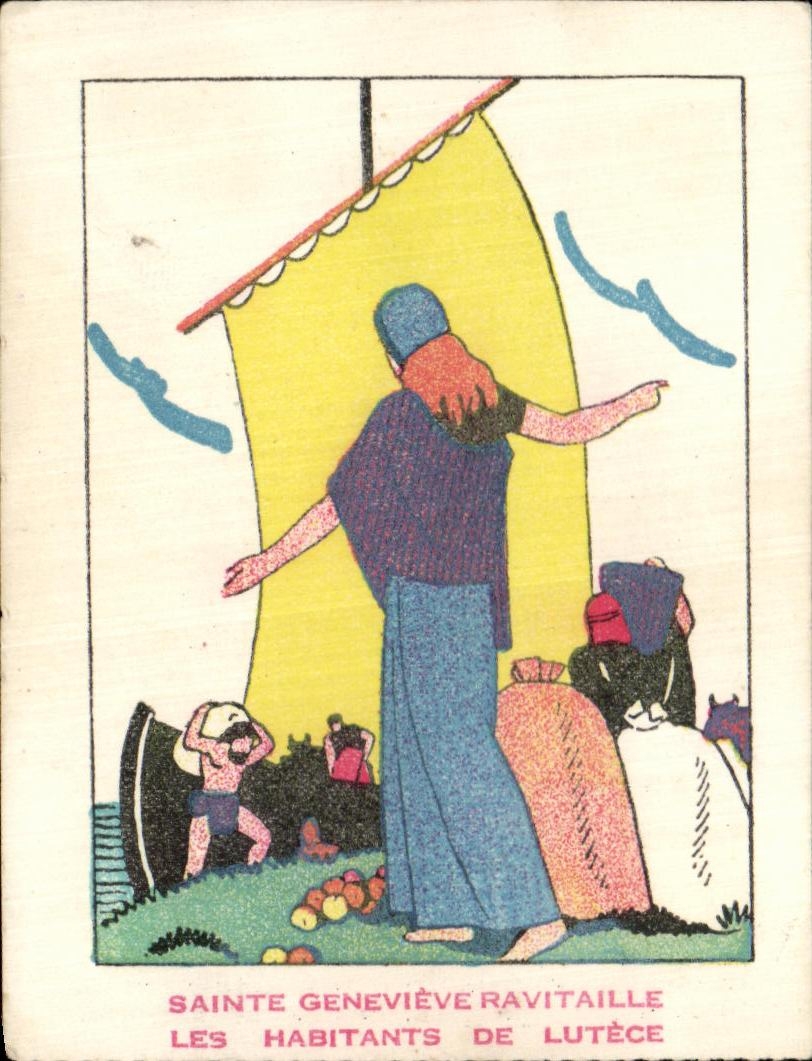 Image Sainte Genevieve Supplies the Inhabitants De Lutece