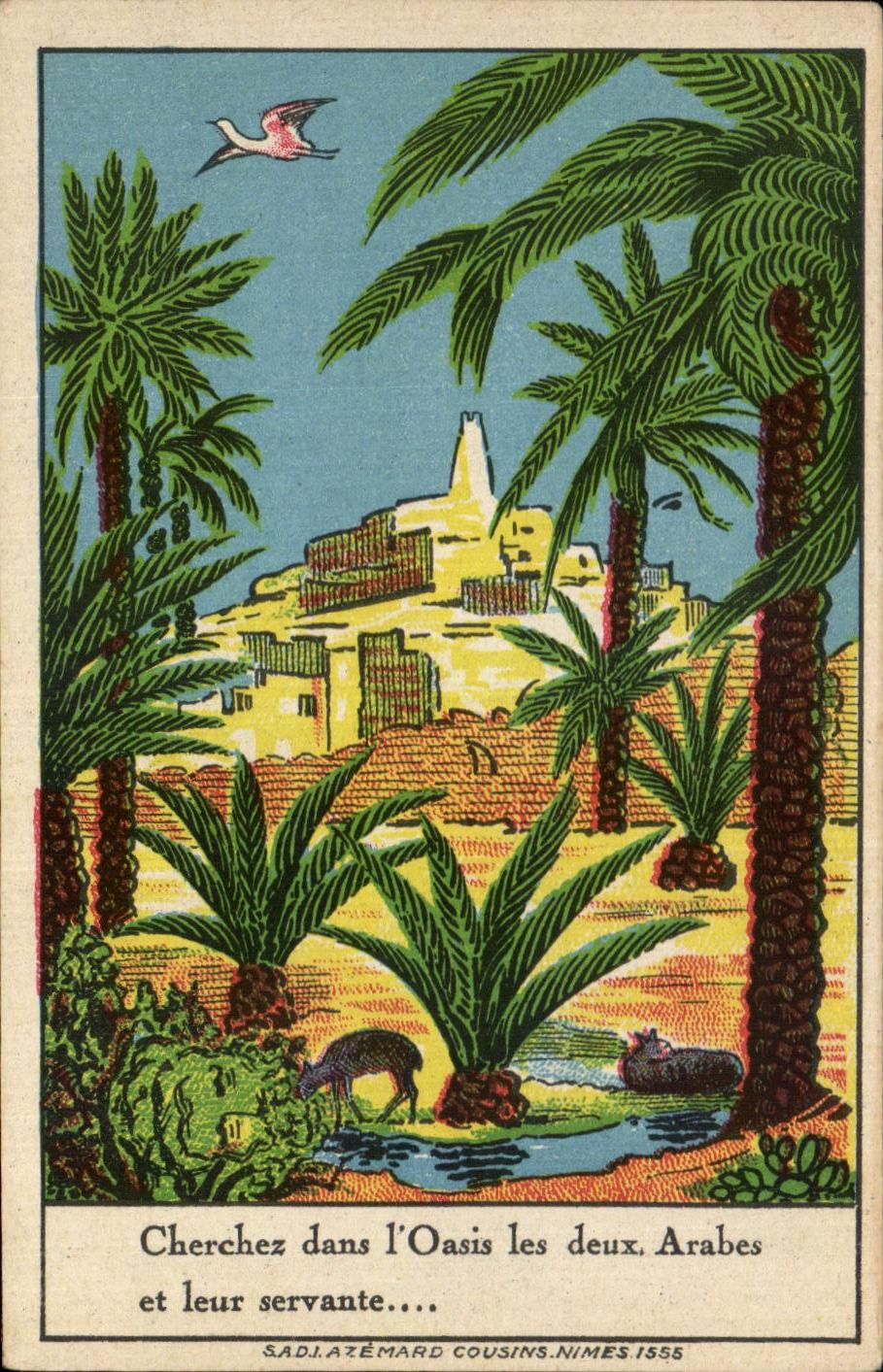 Image Seek in I' Oasis the two Arabs and their maidservant