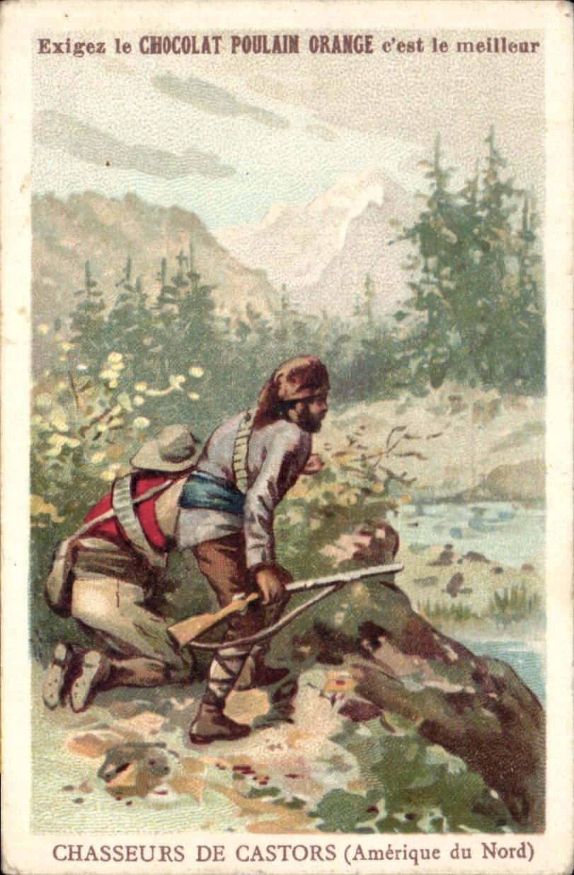Chomo Exigez Le Choclat Poulain Orange Chasseurs de castors Amerique du Nord