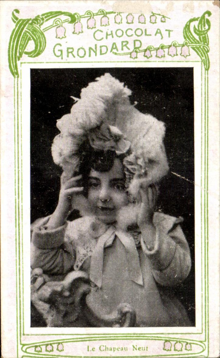 Chromo Chocolat Grondard Boulevard Saint Germain Paris The de Fou Tcheou Chine enfant