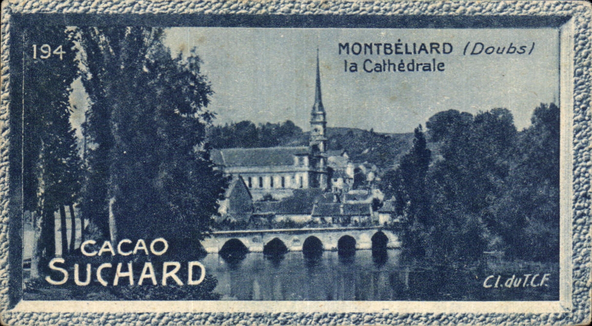 Image Suchard Montbeliard the cathedral Suchard Cocoa