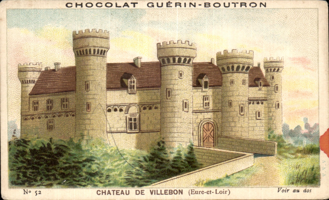 Chromo Chocolat Guerin Boutron Chateau De Villebon Eure et Loir