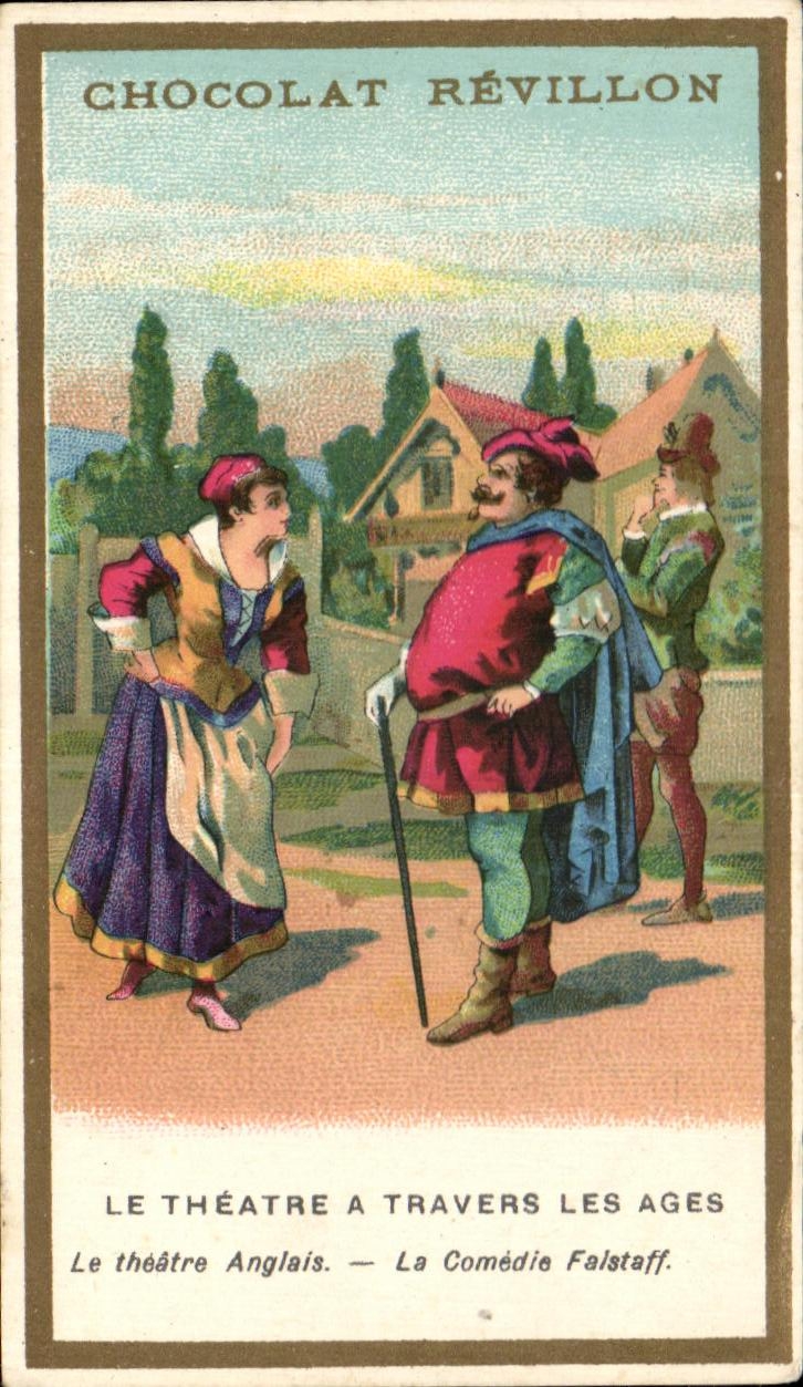 Image Revillon Chocolate the Theater Through Old the Falstaff Comedy