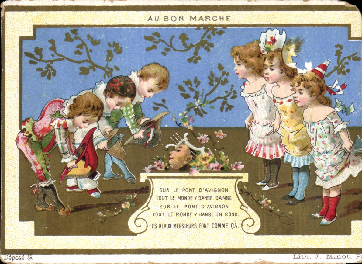 Chromo Au Bon Marche Paris Maison Aristite boucicaut