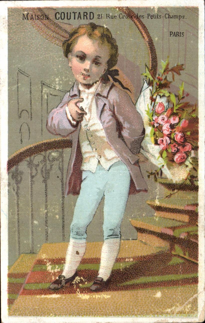 Chromo Maison Coutard Rue Petits Champs Paris Enfant