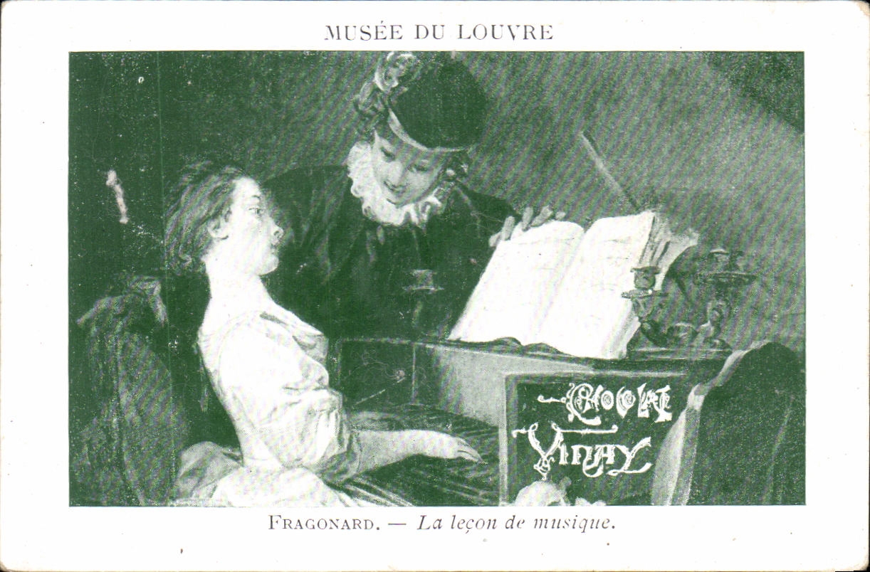 Image Museum Of Louvre Chocolate Vinay Fragonard the lesson of music Piano