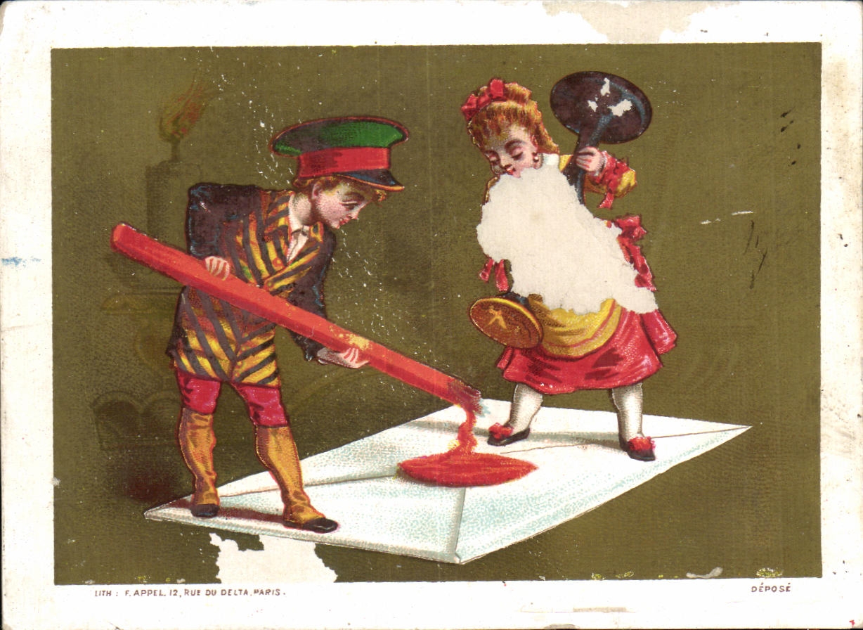 Chromo Enfants Lettre