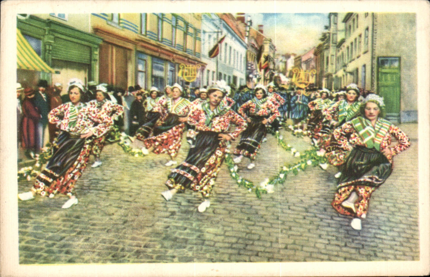 Belgian image Folklore the good Belgian Chocolate Grammont peasant Dances during the ommegang which accompanies the Procession