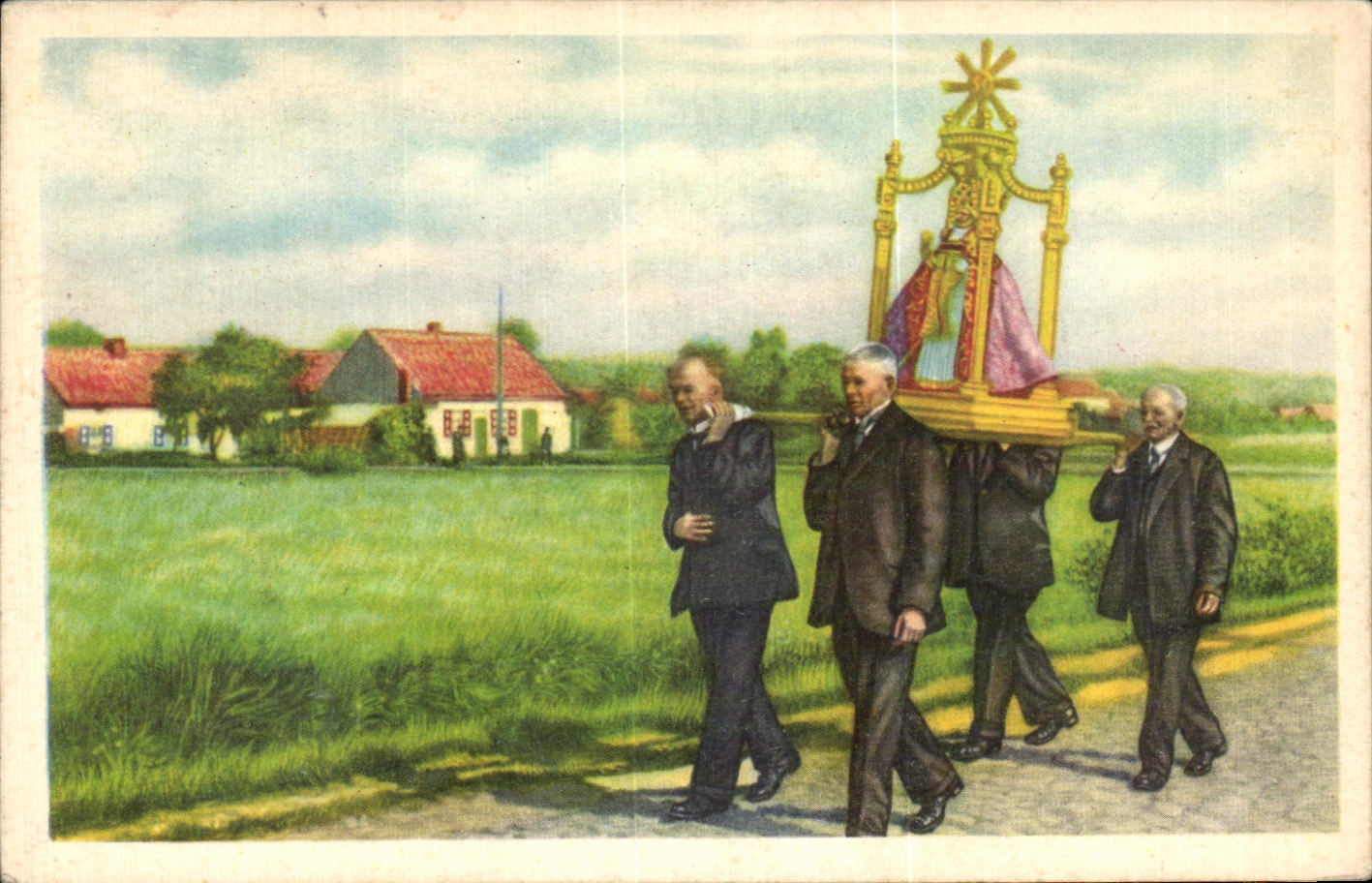 Belgian image Folklore the good Belgian Chocolate Gelrode the procession of Saint Crow