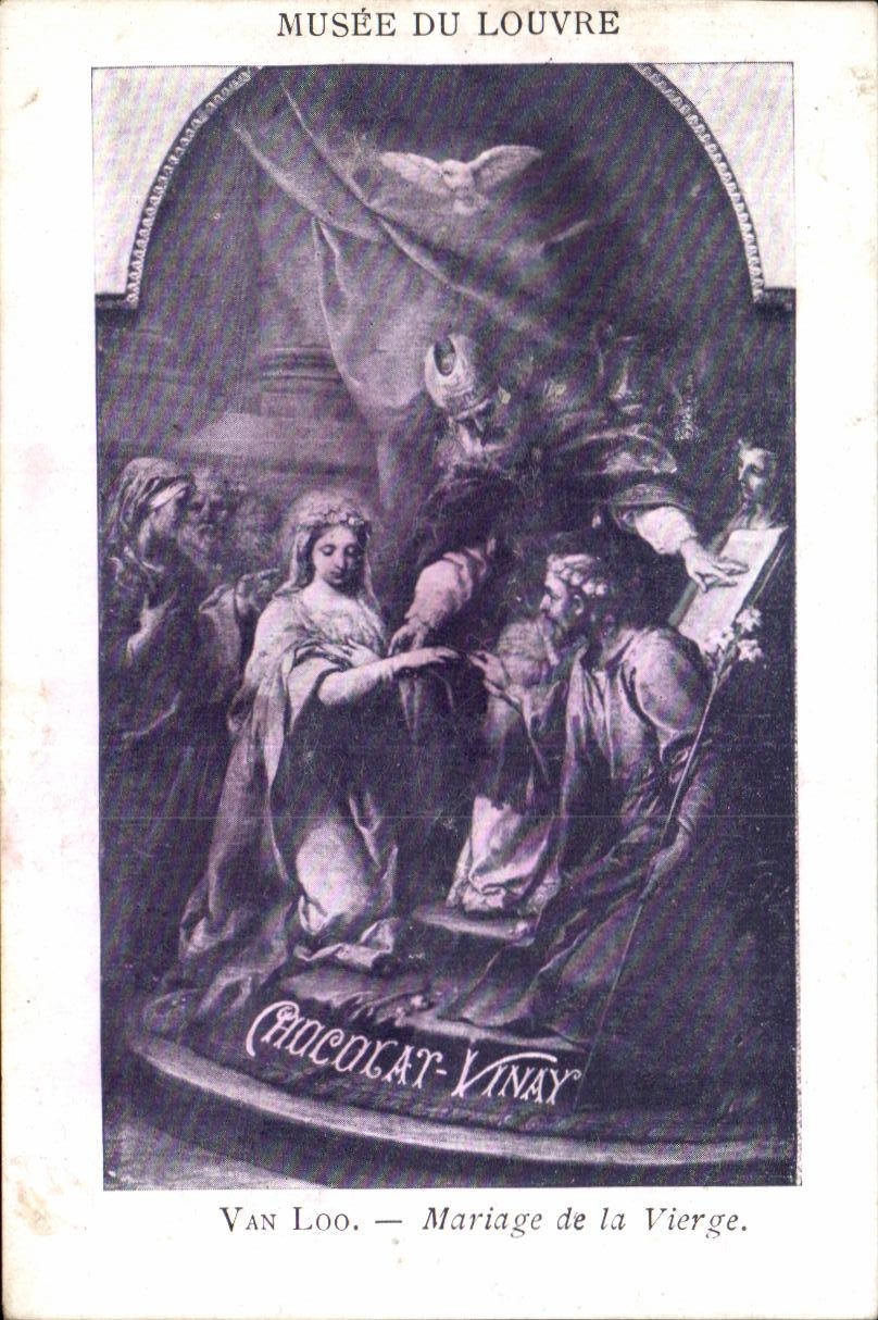 Image Museum Of Louvre Chocolate Vinay Van Loo Marriage Of the Virgin