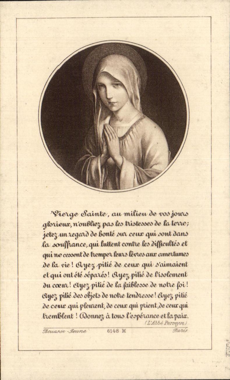 Virgin holy picture Sainte