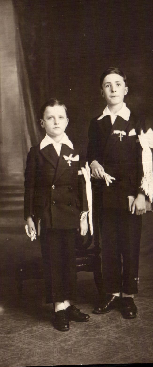 CARTE PHOTO Enfants Garcons Communiants