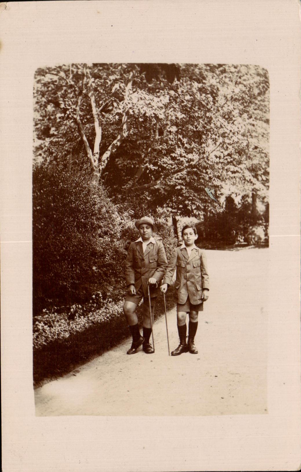 CARTE PHOTO Enfants Garcons 