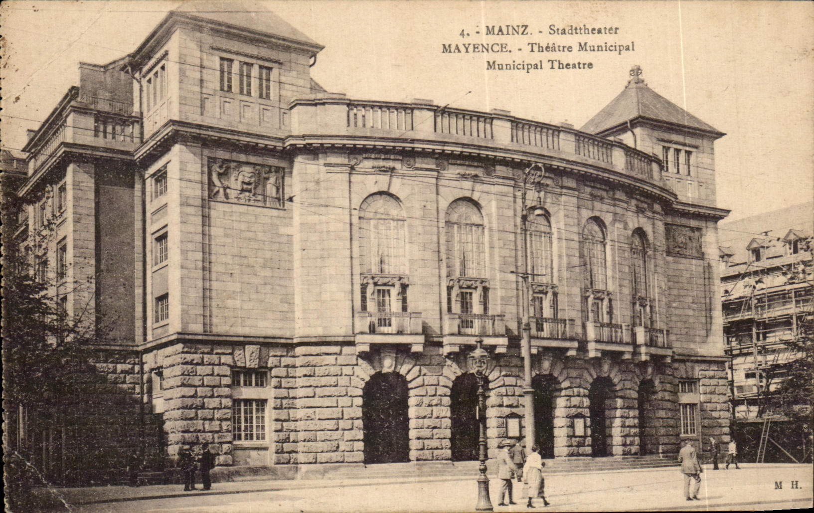 Teatro municipal del teatro de CPA Maguncia Stadttheater Maguncia