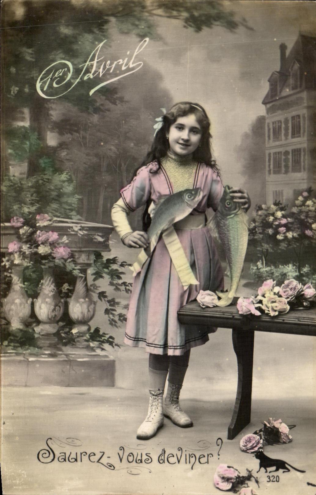 CPA Fantaisie Enfant Saurez Vous deviner Poissons 