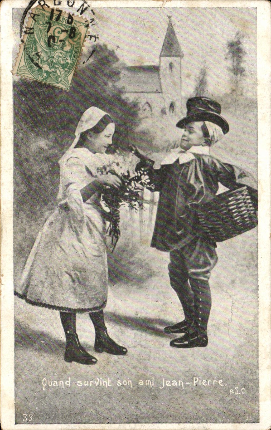 CPA Fantasy Children When His/her Friend Jean Pierre Occurred