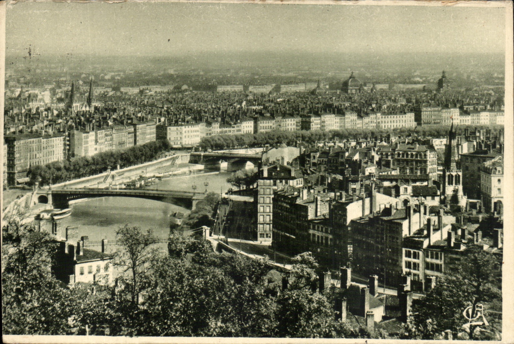 CPA Lyon Peninsula Seen of the Russet-red Cross