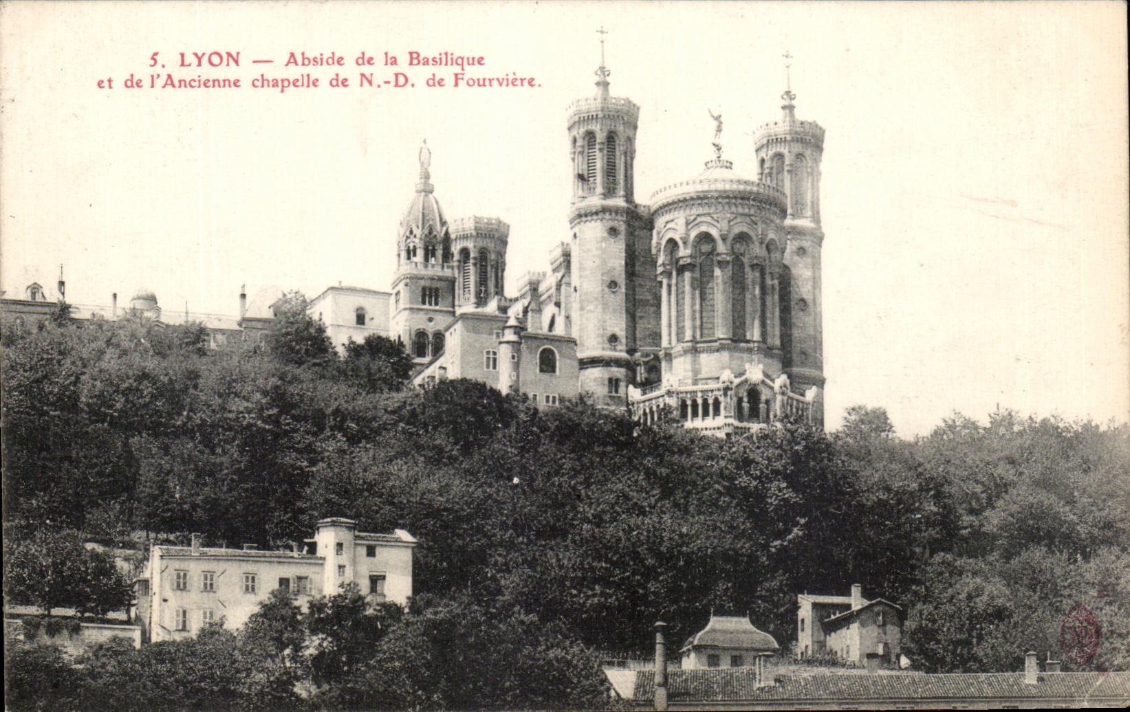 CPA Lyon Apse of the Basilica and the Old ND Vault of Fourviere
