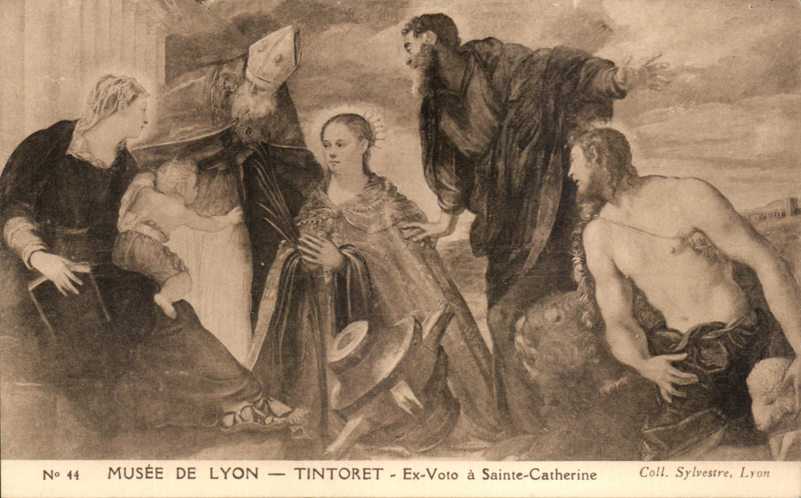 CPA Lyon Museum De Tintoret Ex Voto Sainte Catherine