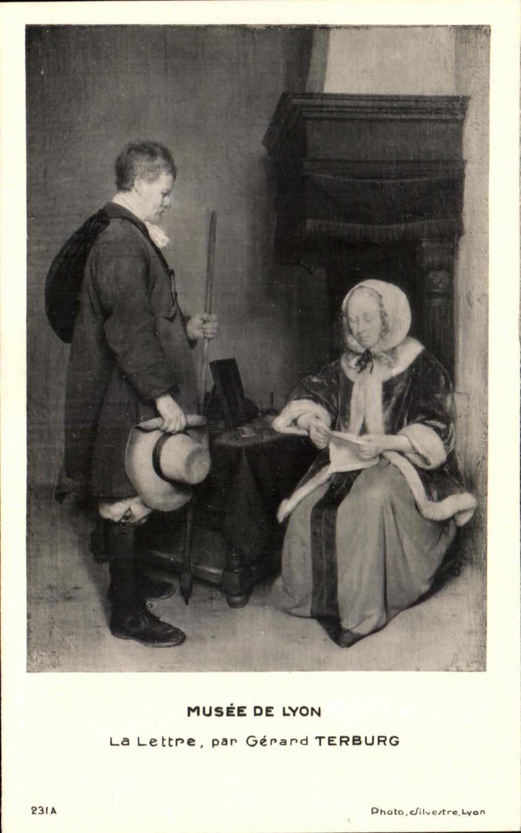 CPA Museum Of Lyon the Letter by Gerald Terburg