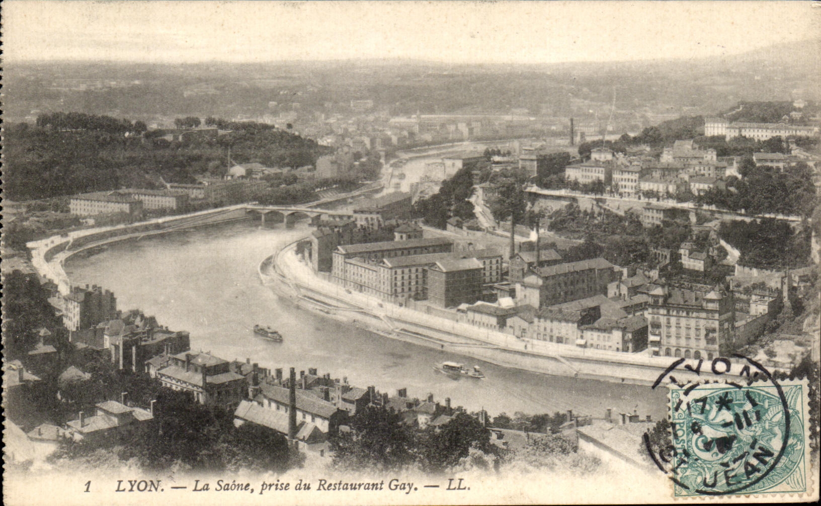 CPA Lyon the Saone Taken Of Gay Restauant