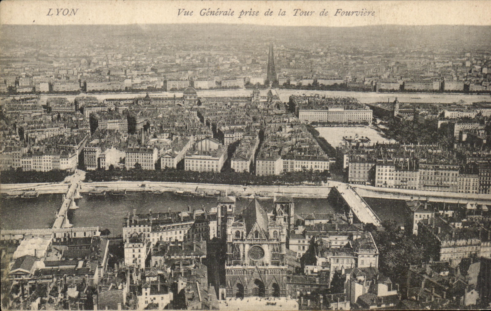CPA Lyon View Taken Of the Tower De Fourviere