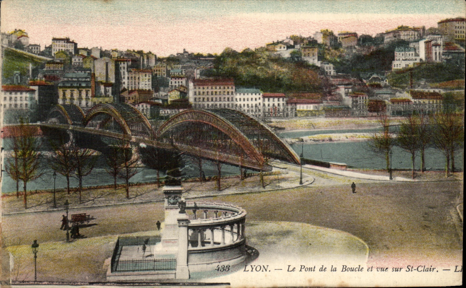 CPA Lyon the Bridge Of the Loop El Vue On Clear St