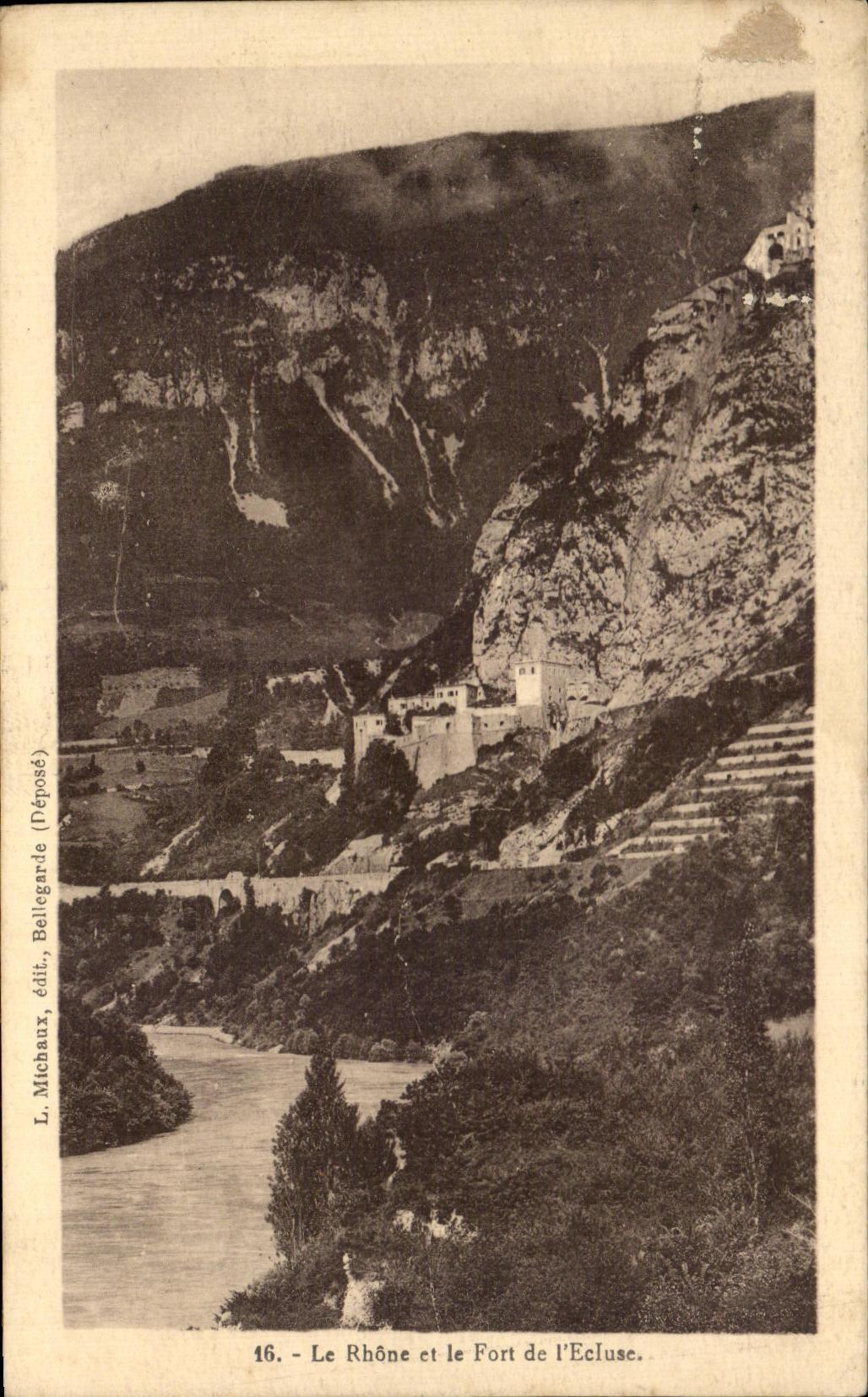 CPA Lyon the Rhone And Fort Of the Lock