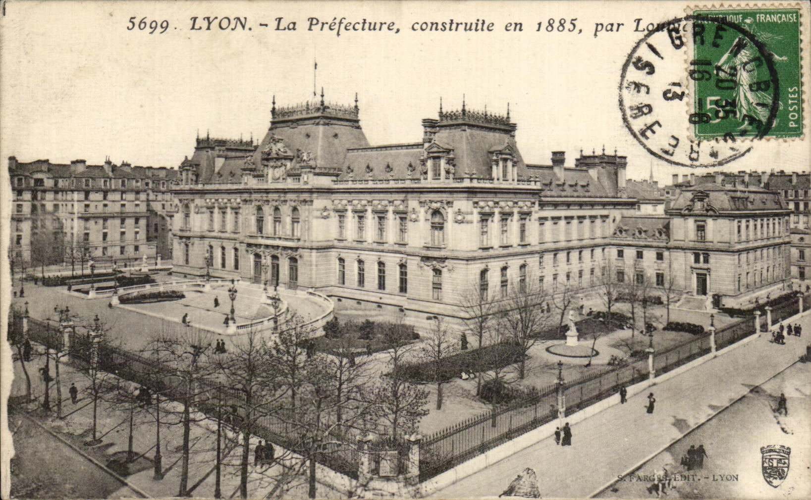CPA Lyon Prefecture Built In 1885