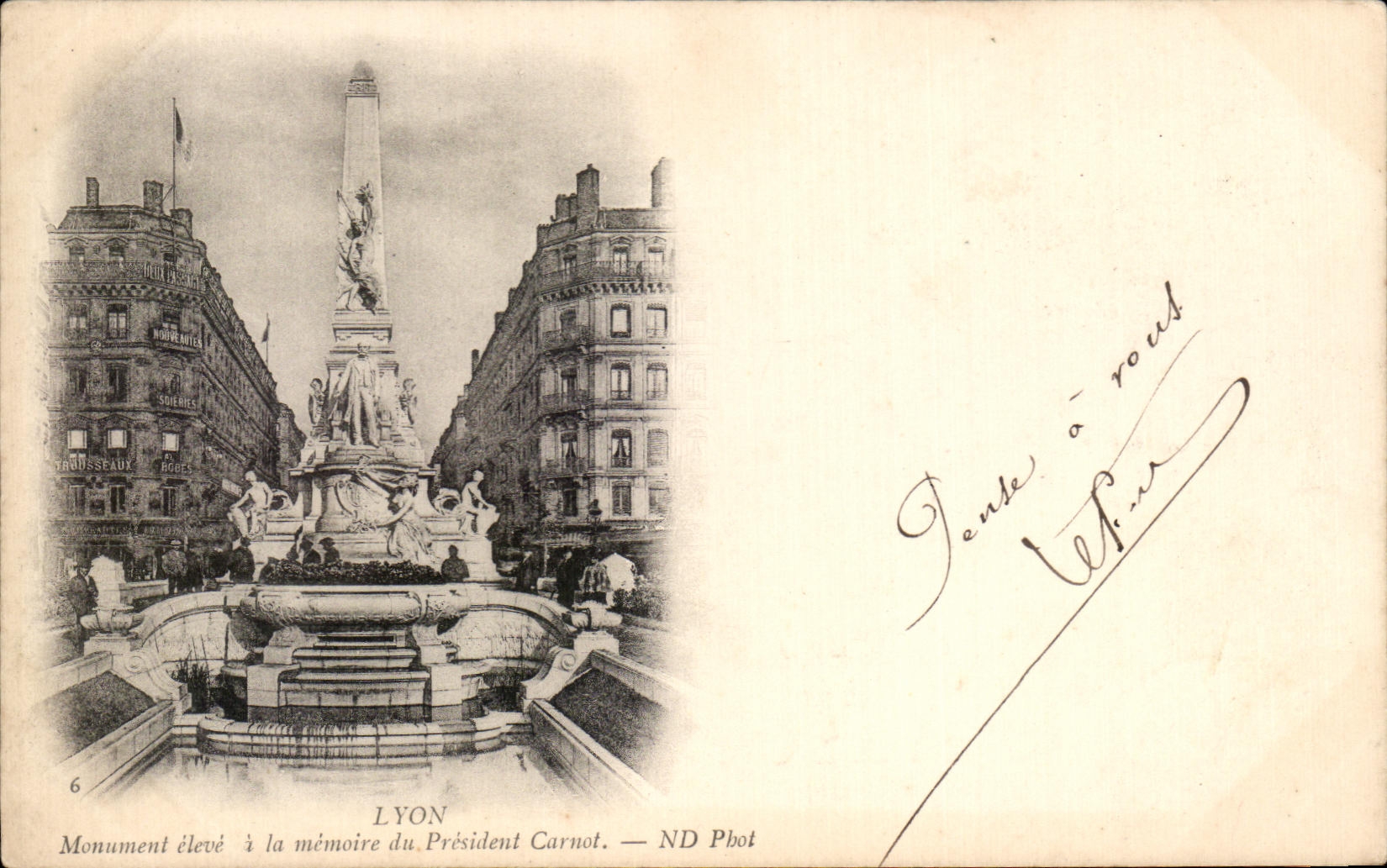 CPA Lyon Monument with the Memory Of President Carnot