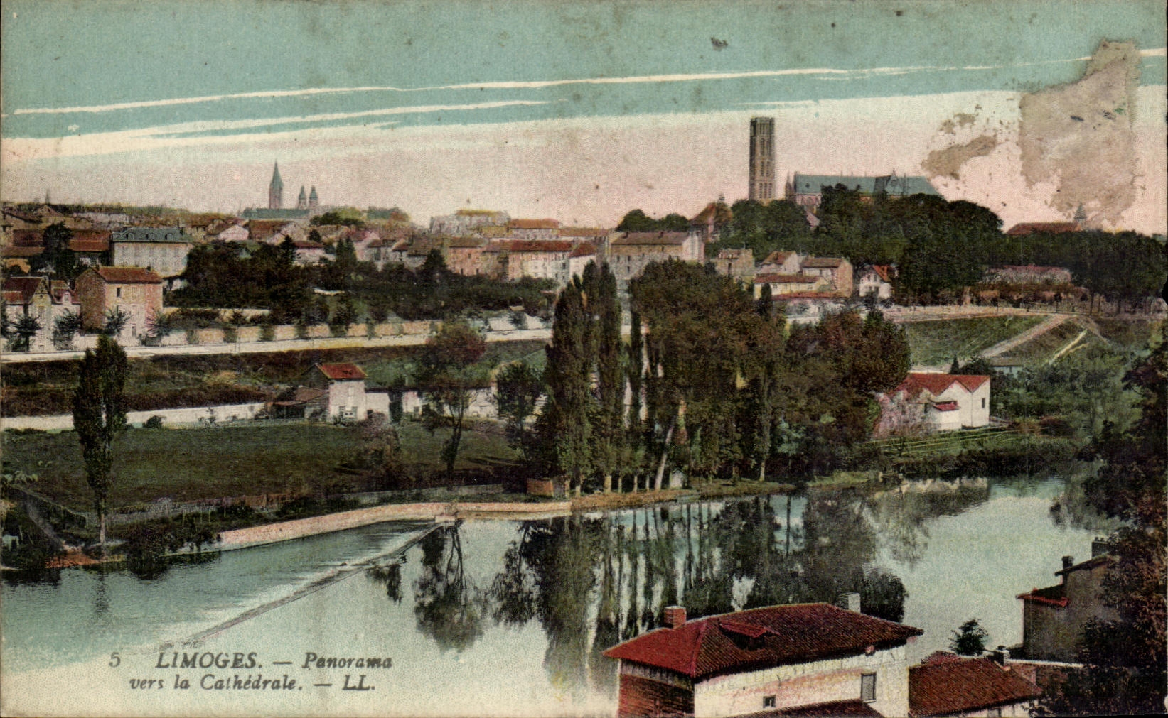 CPA Limoges Panoroma Vers La Cathedrale