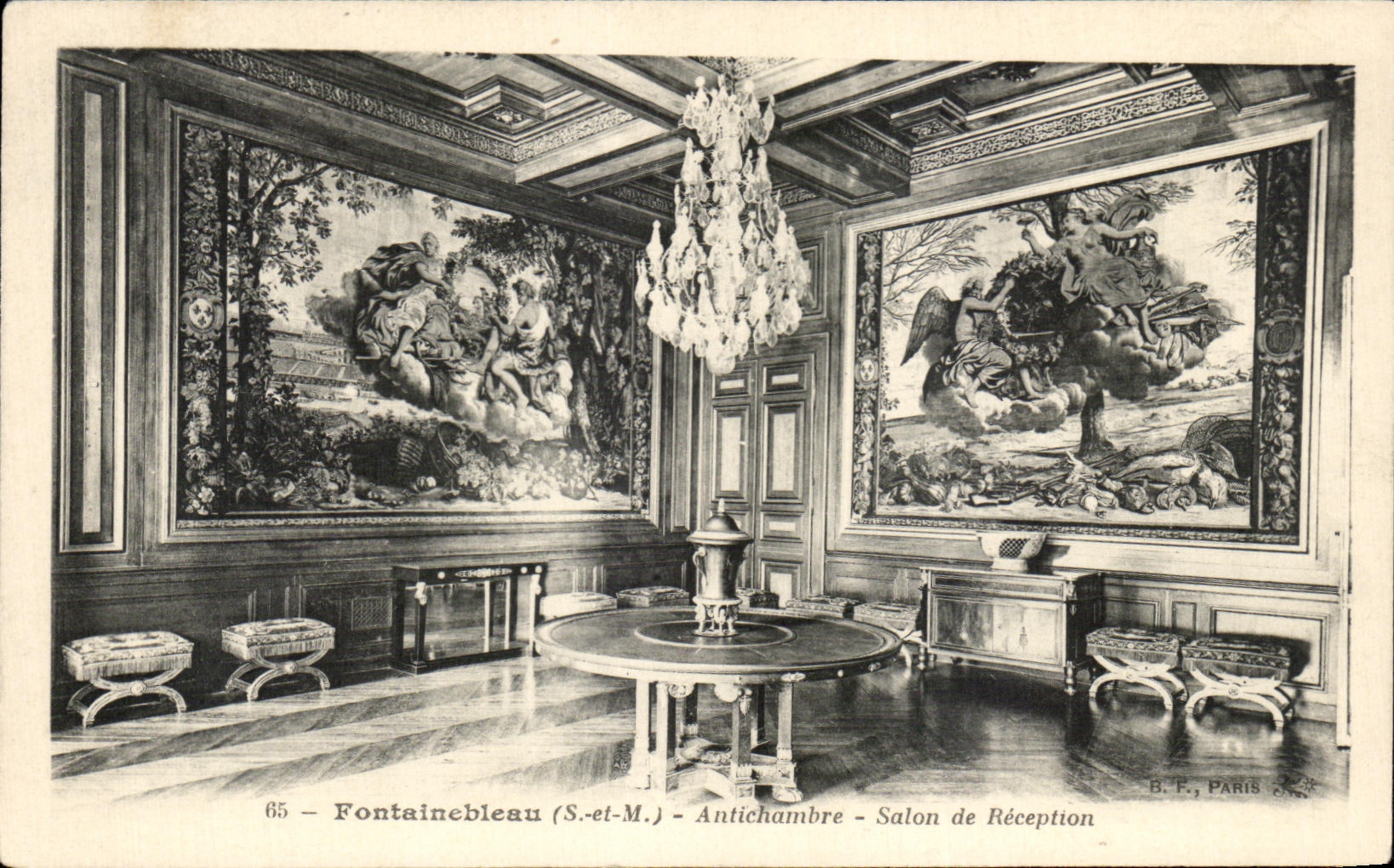 CPA Fontainebleau Antichambre Salon de reception