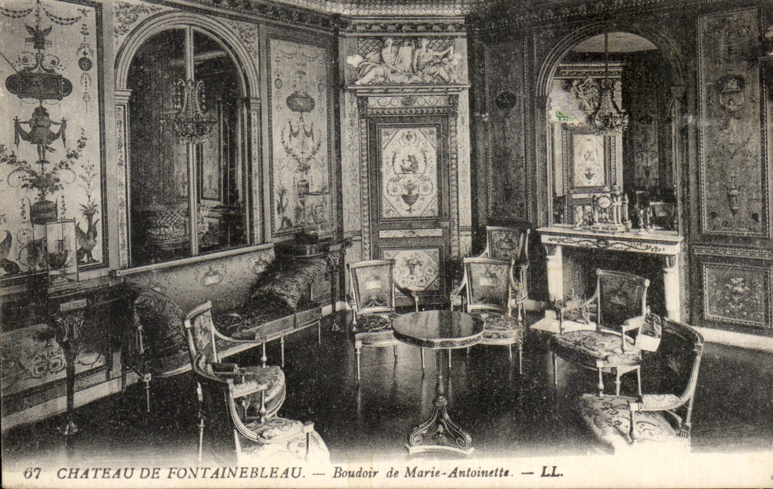 CPA Fontainebleau Chateau Boudoir de marie Antoinnette