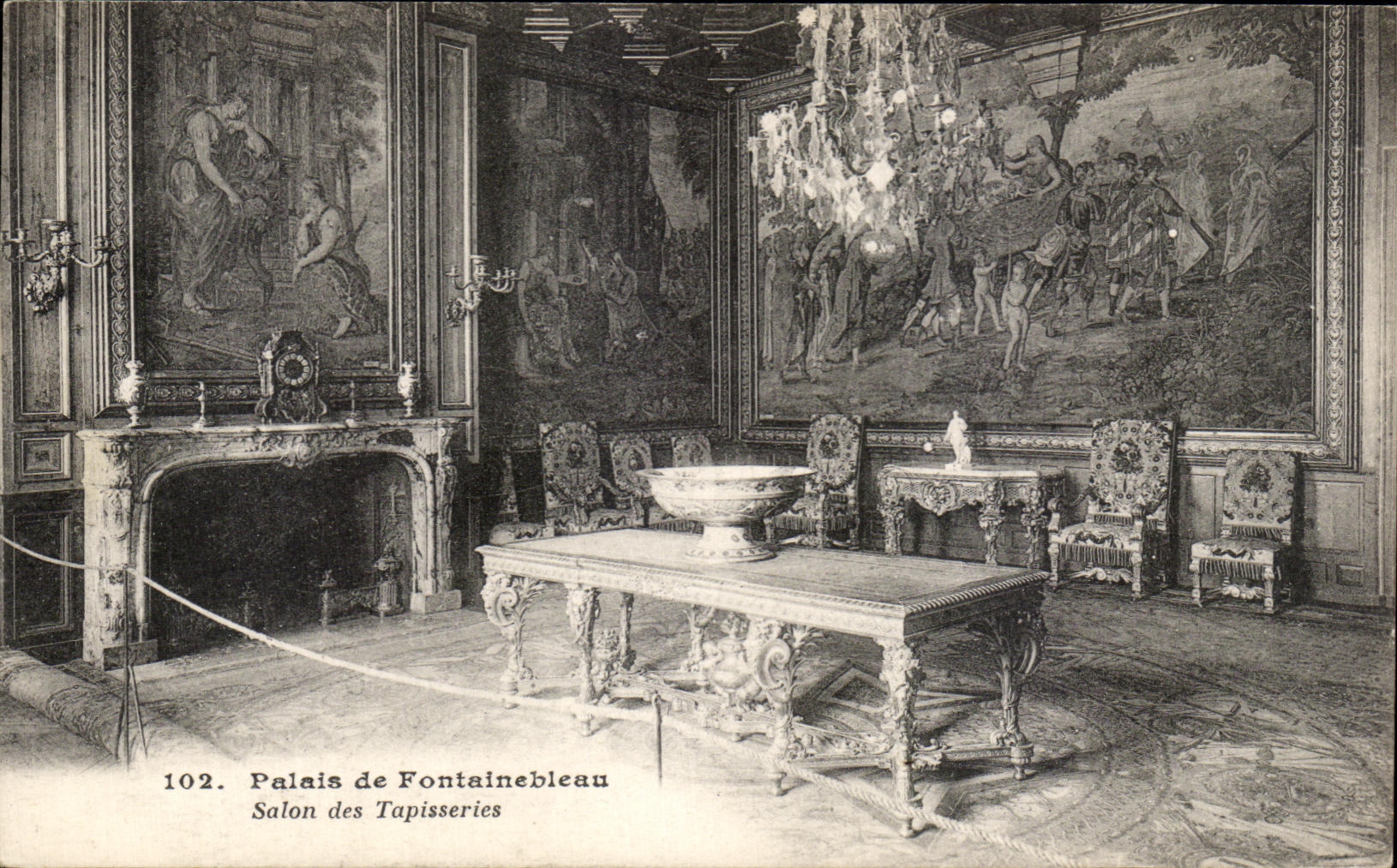 CPA Fontainebleau Palais Salon des tapisseries