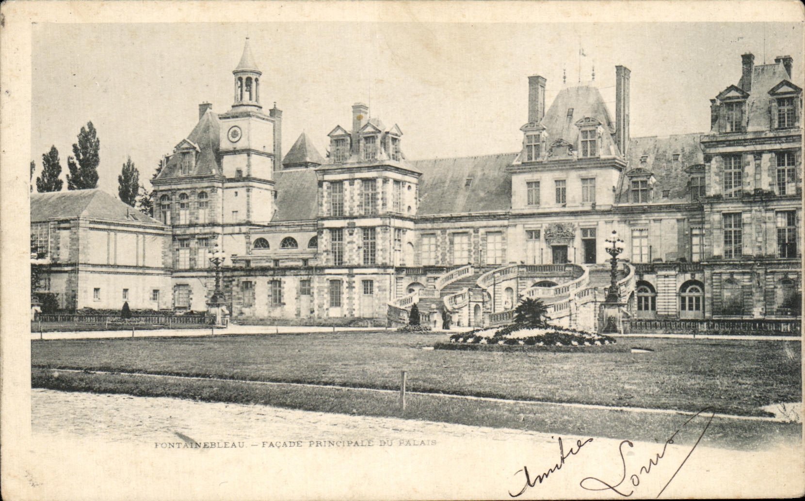 CPA Fontainebleau Palais Facade principale