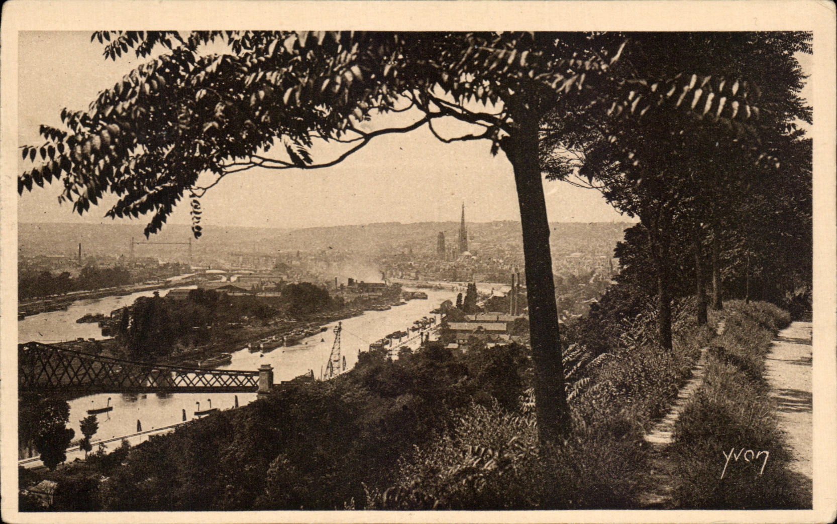 CPA Rouen Panoramic View of the city