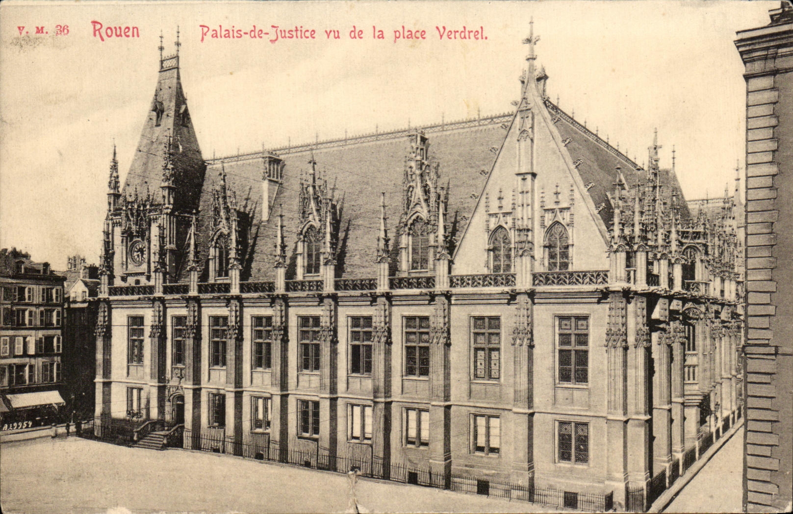 CPA Rouen Law courts seen of the Verdrel place