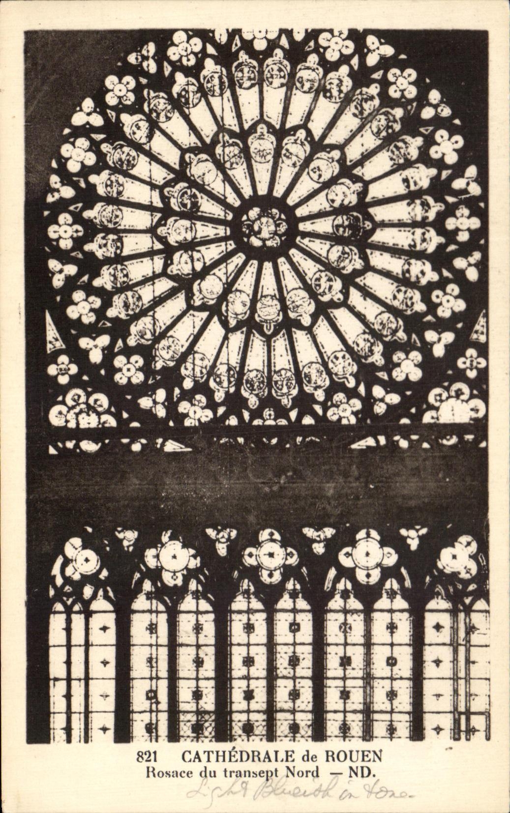 CPA Rouen Cathedral Rosette of the Northern transept