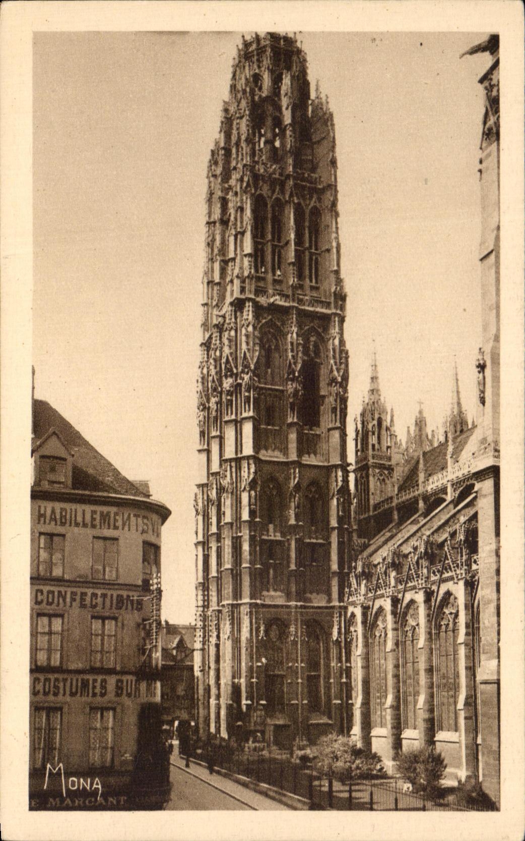 CPA Small Tables Of Normandy Rouen the Museum city the Bourrs Tower