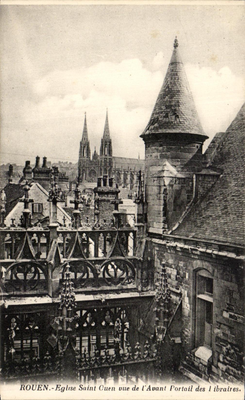 CPA Rouen Church Saint Ouen Seen Of Before Gate of the booksellers